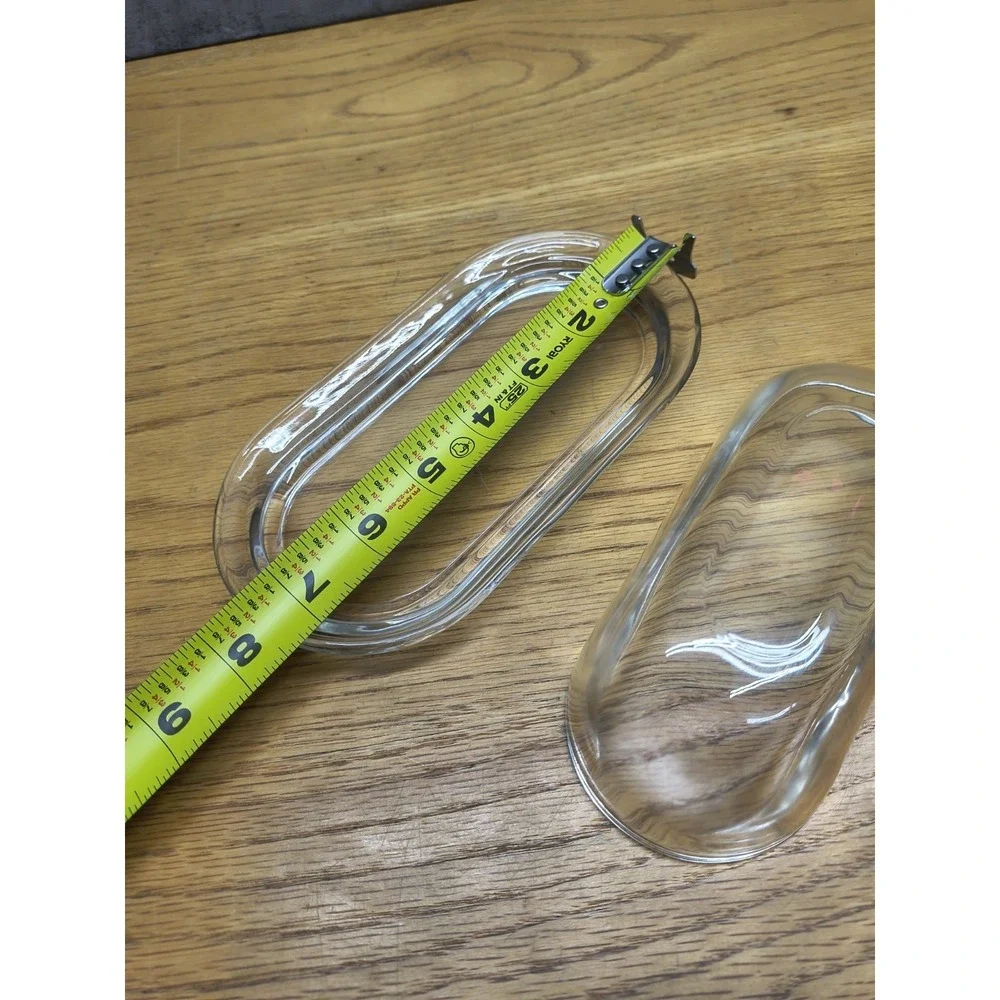 Anchor‎ Hocking Glass Butter Dish with Cover, Single, Clear Glass Made in USA